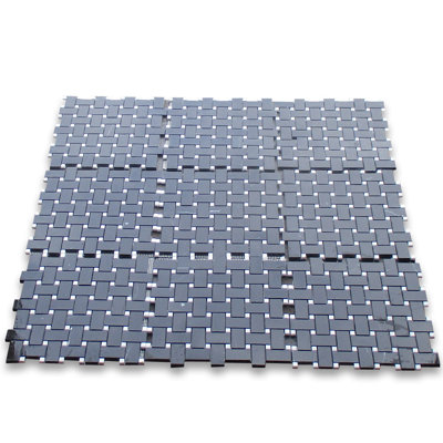Random Sized Marble Basketweave Mosaic Wall & Floor Tile