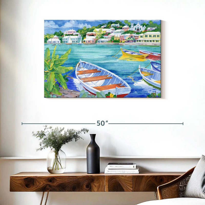 Mehar St. George Harbor, 24" H x 36" W