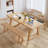 Burlywood Rectangular Solid Wood Desk-109690985