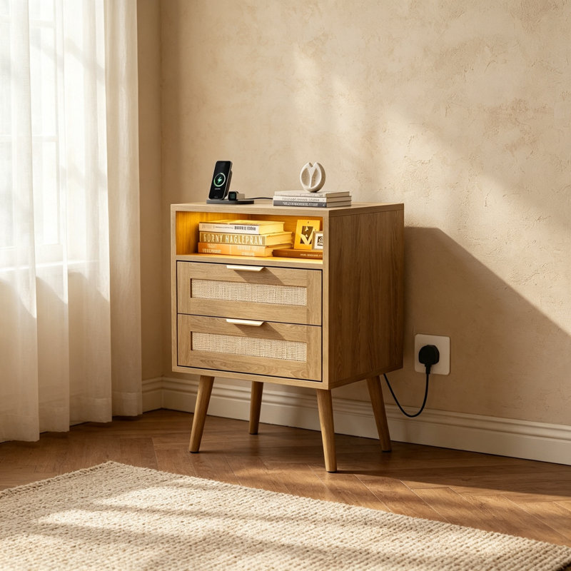 45 cm W Bedside Table