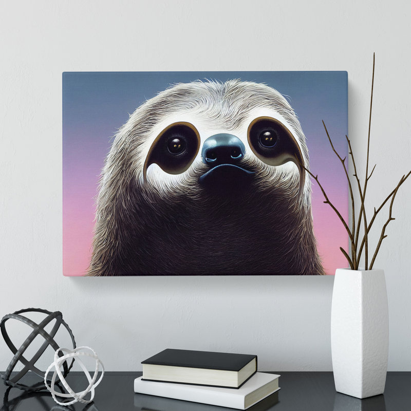 An Adorable Sloth - Wrapped Canvas, 50cm H x 76cm W x 3cm D