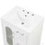 Meuble-lavabo 24 po avec lavabo, meuble-lavabo avec deux tiroirs et porte, tablette réglable, bois massif et panneau de fibres à densité moyenne