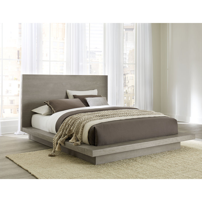 Meryl Solid Wood Panel Bed, California King