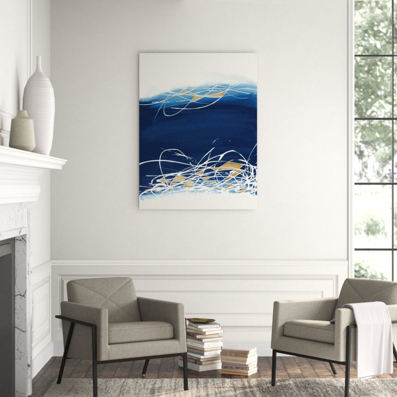 Deep Lake III Print by Janice Sadler, 53" H x 40" W, Gild Gold
