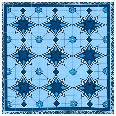 Blue Star Pattern Comforter