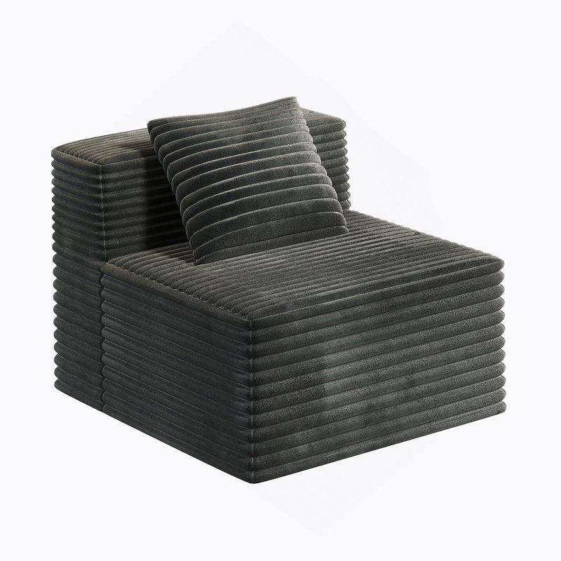 Canapé simple pour canapé modulaire modulaire, canapé en mousse viscoélastique haute densité, canapé sans os pour le salon de la chambre à coucher (canapé simple)