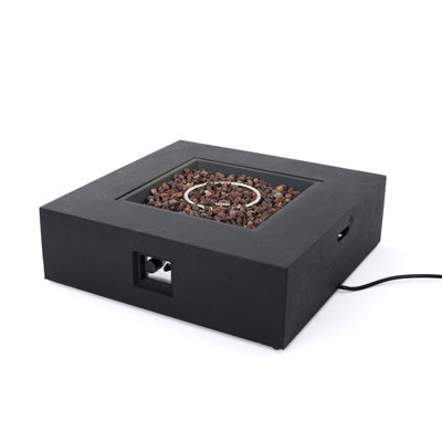 50,000 Fire Table Tank - For Outdoor, No Assembly, Dark Greyish Finish Outdoor , Square Tank, Marginally Grey