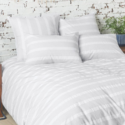 Housse de couette réversible en coton Mason
