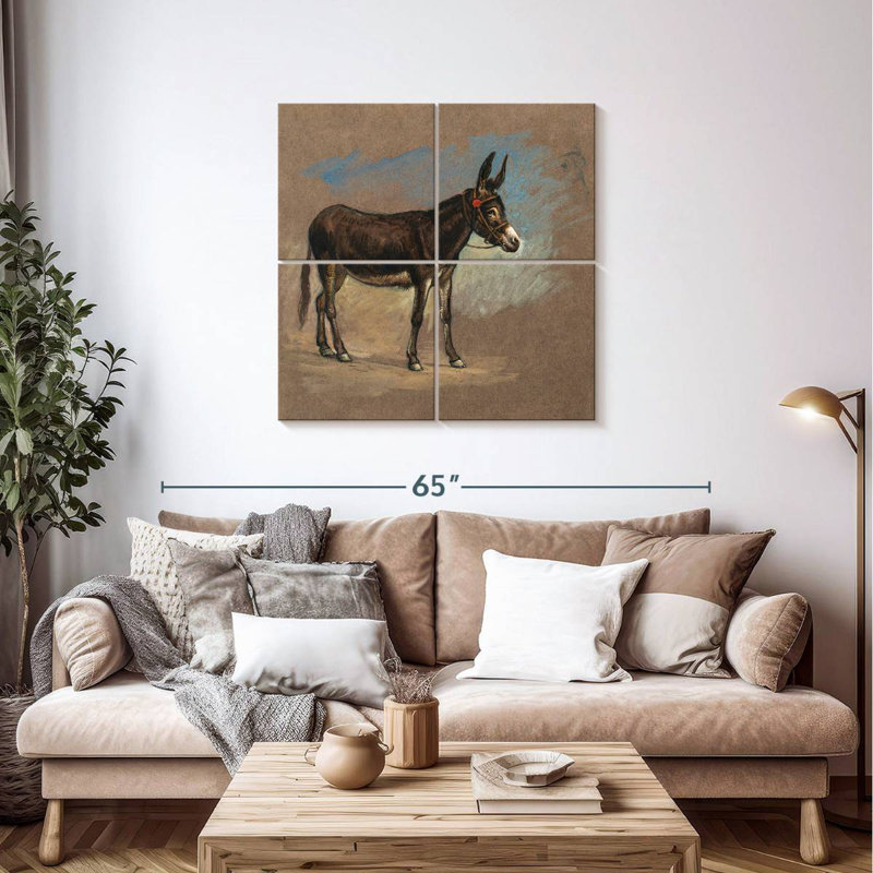 Brampt Study. A Mule, 38" H x 38" W