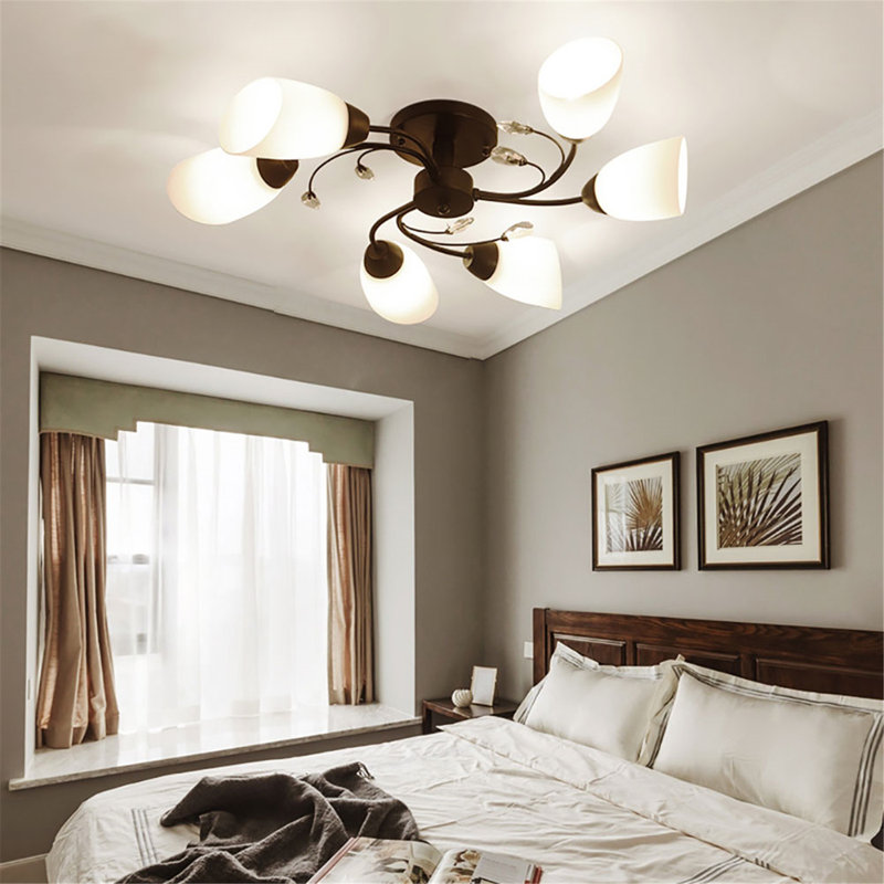 Madhwi Glass Semi Flush Mount