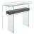 Kayley 39.4'' Glass Top Console Table-607793751