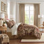Ensemble d'édredon 4 pièces grand bourgogne-117493017-117493020