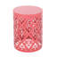 Table de bout cylindrique en fer avec motif floral-133274976-133274983-133274986