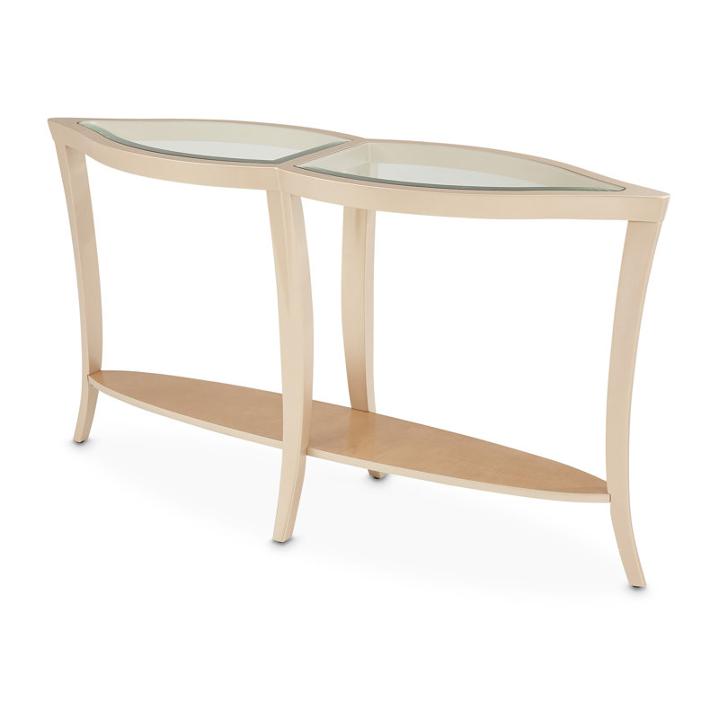 Malibu Crest 61'' Glass Top Console Table