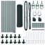 Vidaxl Fence With Posts PVC-Coated Steel-116797850-116797849