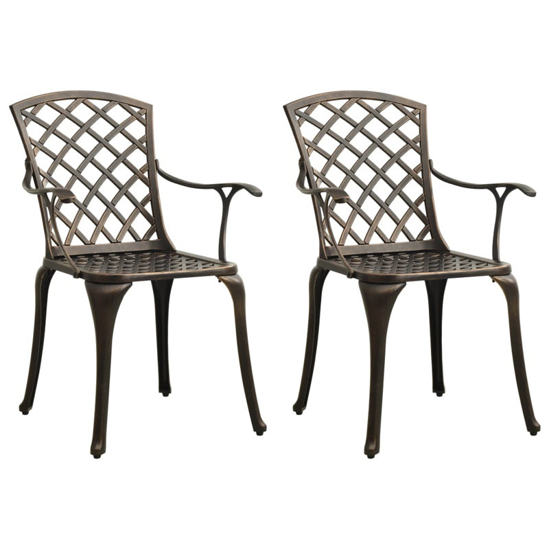 Outdoor Dining Armchair, Bronze