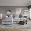 Canapé modulaire rembourré avec repose-pieds-110374991-110374990