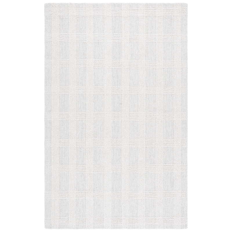 Genre 208 Hand Tufted 85% Wool; 15% Cotton Geometric Rug, Rectangle 6' x 9'