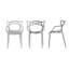 Chaise avec accoudoirs empilable Davida-1372845786