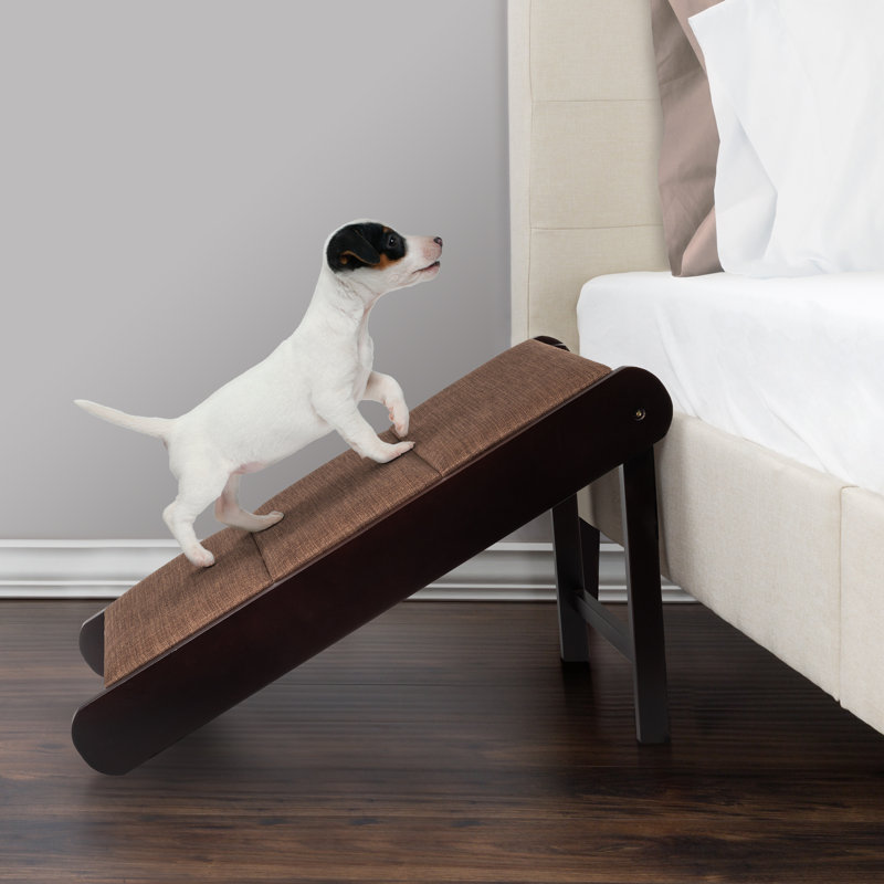  Rampe pour animal de compagnie pliable en bois PETMAKER, Acajou
