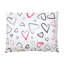 Ensemble d'édredon réversible rose / noir / blanc Roxy Hearts-101923740