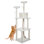 PETMAKER 6-Foot Cat Tower, Cat Condo 9 Sisal Rope Scratching Posts with Hanging Toys