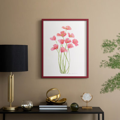 «Intertwined Bouquet I», reproduction encadrée - bois massif