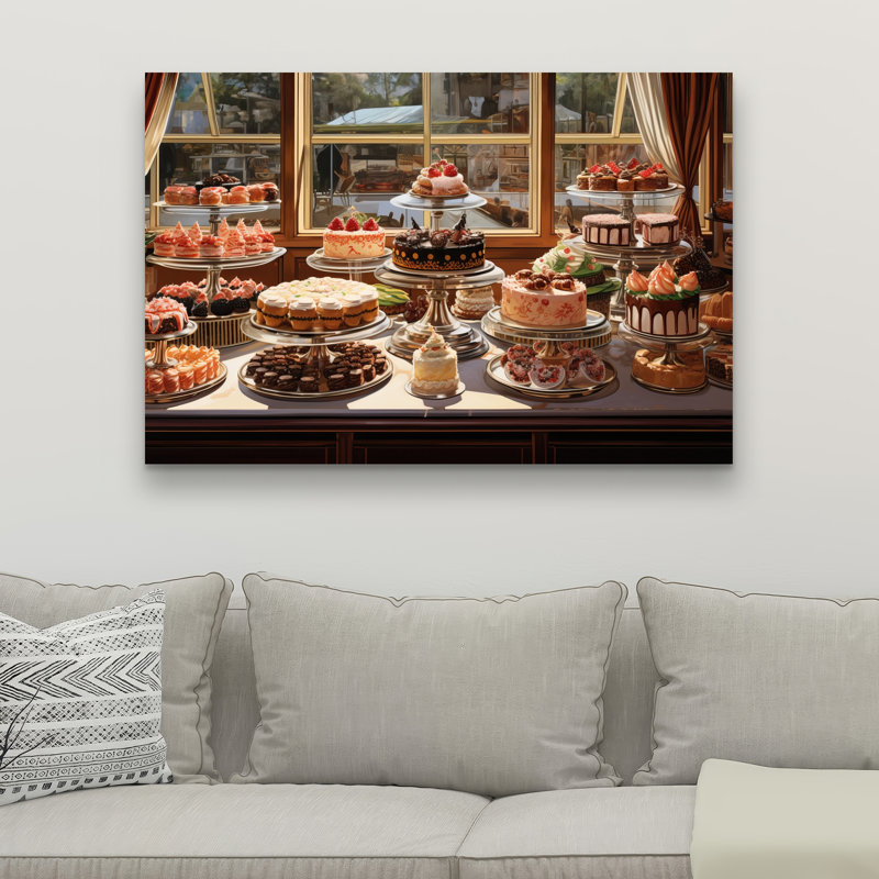 Fête - art contemporain brun sur toile pour la décoration intérieure