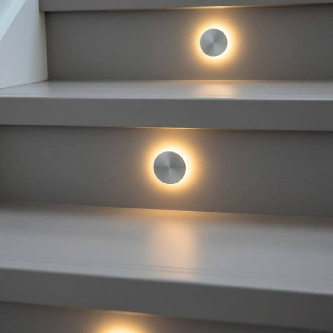 Ultra Beam Lighting Light/White Ultra Beam Ing Round 1 Watt Recessed Interior Staircase Tread Ing - Image 2