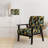 Subtle Leaves In Minimalism - Upholstered Floral & Pattern Accent Arm Chair