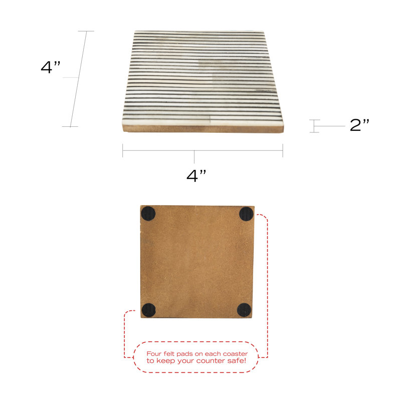Resin Square Piece Coaster