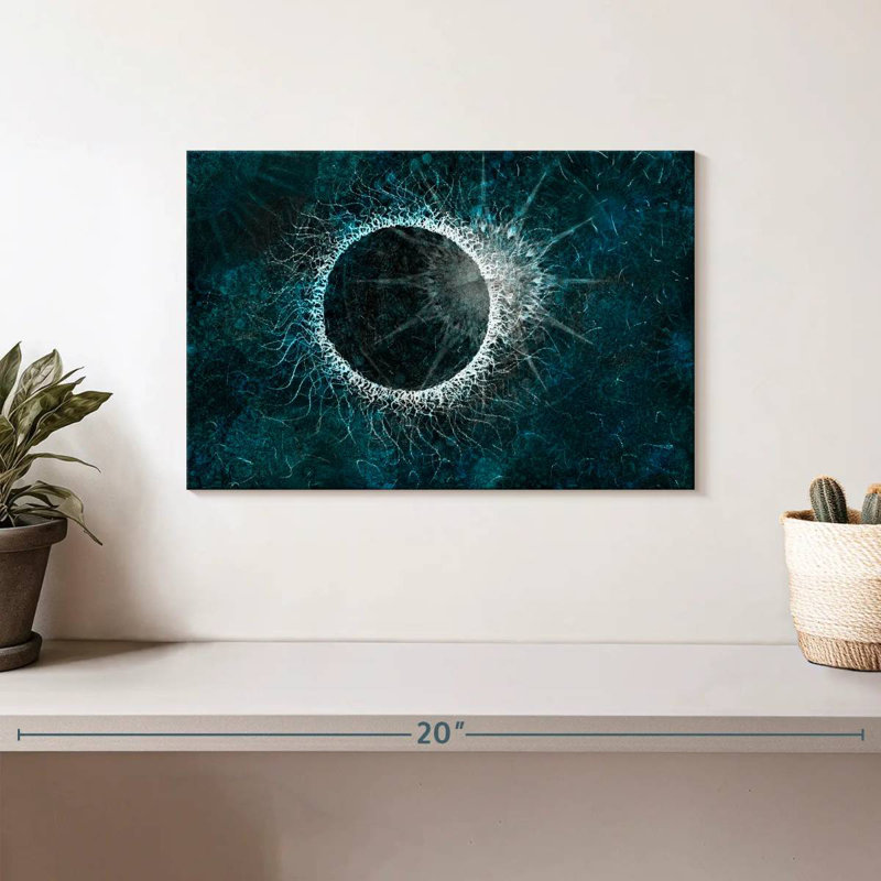Avery Abstract Solar Eclipse, 8" H x 12" W