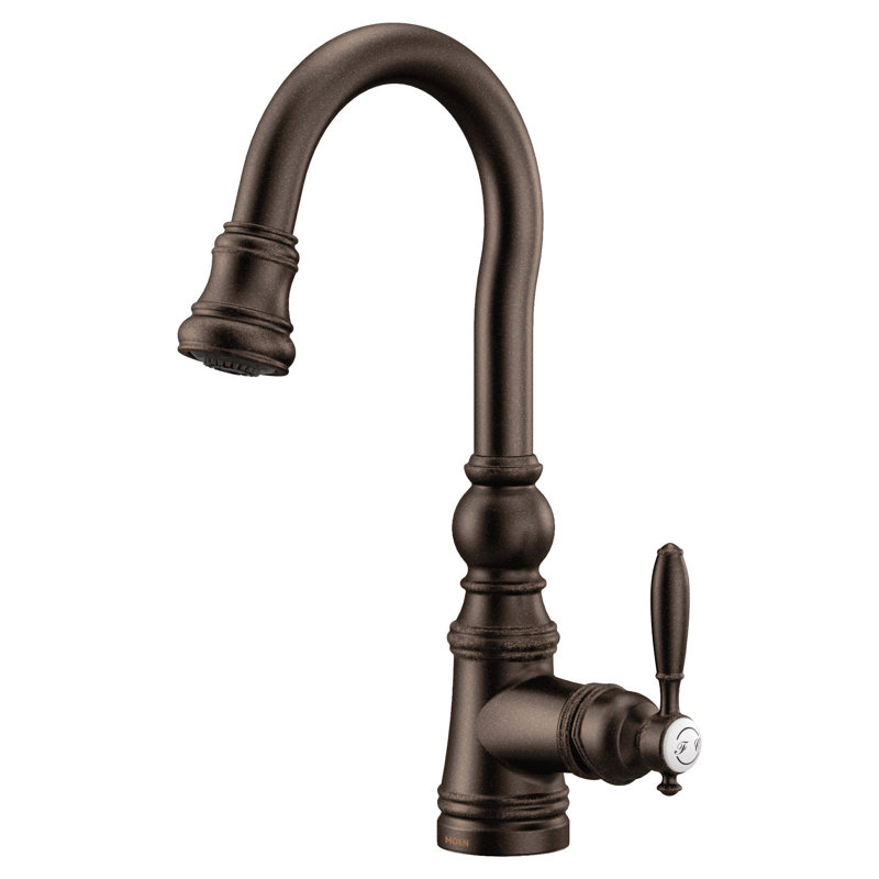 Weymouth Pull Down Bar Faucet with Power Clean, Oil-Rubbed Bronze