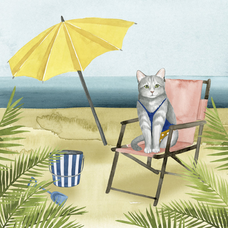 Coastal Kitties II, H 36 po x l 36 po x P 1,25 po