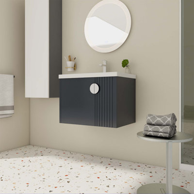 Drood 18.5'' Single Bathroom Vanity with Ceramic Top