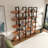70.7"H*70.9"W 5-tier Wood Industrial Etagere Bookcase-500151114