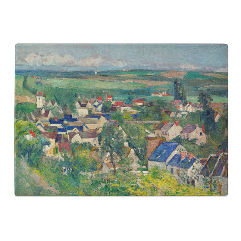 View of Auvers by Paul Cezanne Chopping Board, 0.4cm H x 20cm W x 28.5cm L