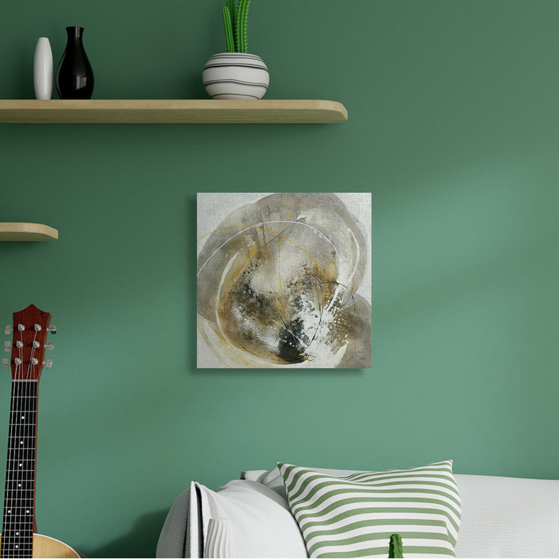 «Abstract Abstract Swirling Brush Strokes» par K. Nari - impression, Toile tendue, H 24 po x l 24 po