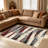 Abstract Red carpet-easy to clean, machine-washable, soft and comfortable; suitable for door mats, kitchens, living rooms, bedrooms, corridors, and laundry areas. Easy to clean, durable carpet for home decoration.-128973633