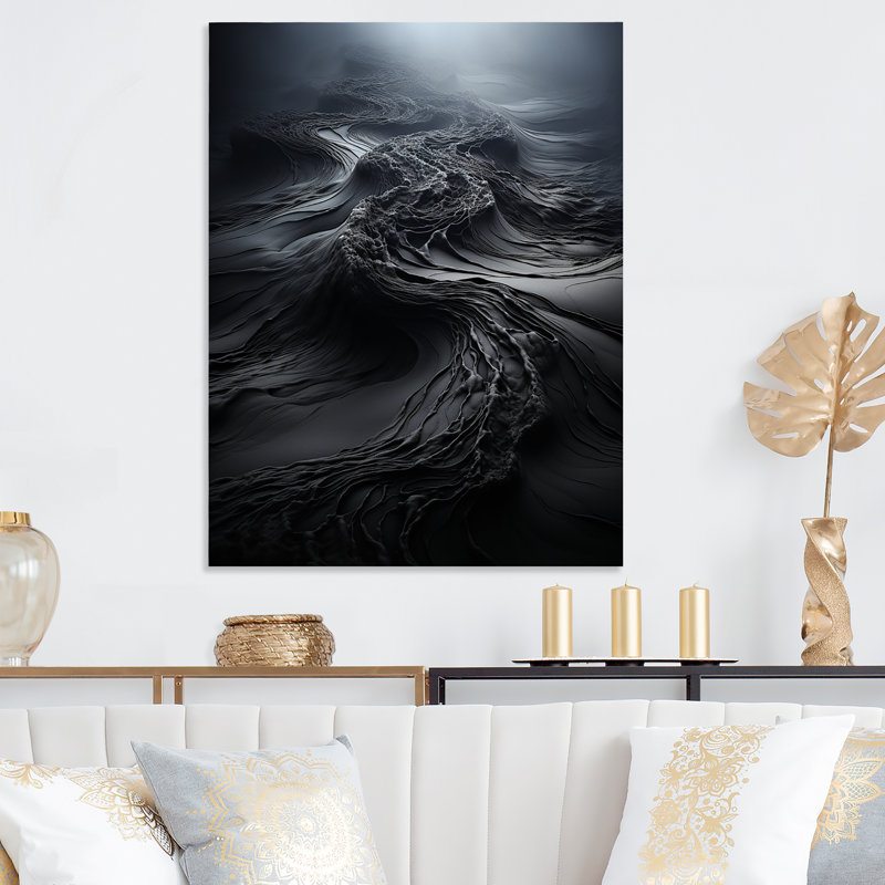 Gris onyx abîme de pierre - Art mural en métal géode de pierre, H 32 po x l 24 po x P 1 po