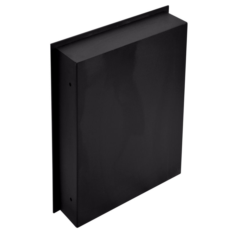 Black Steel Biometric In-Wall Safe with LED Light
