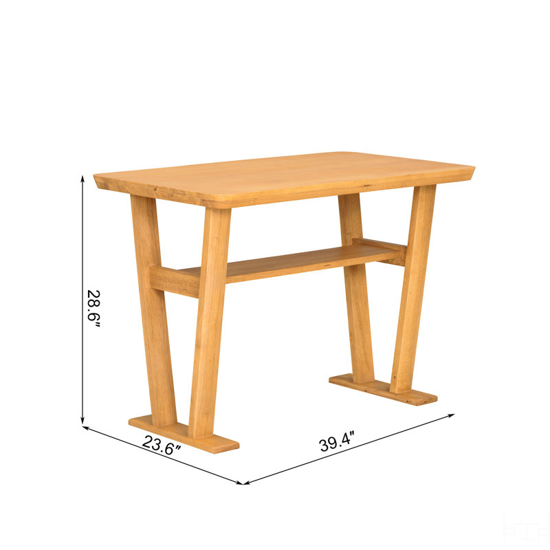 Modern Solid Wood Dining Table – Space-Saving Design