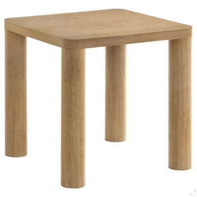 Solid Plinth End Table