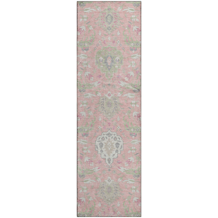 Premium Machine Washable Guada AMF1026 Damask Rug