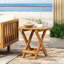Table de bout en bois pliable à longueur réglable, finition, surface lisse, pour endommager les rayures