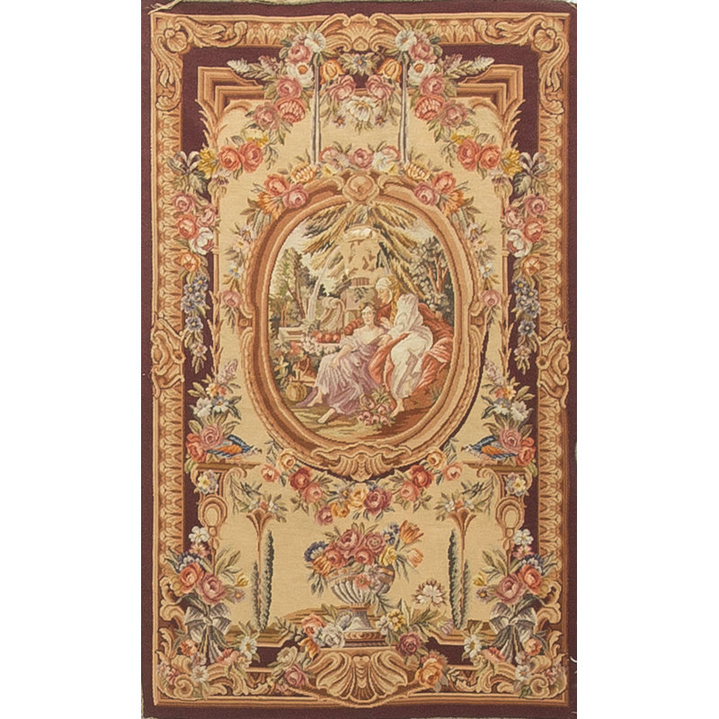 Hand Woven Wool Floral Area Rug