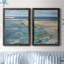 Breakwater - Ensemble de 2 reproductions d'art sur toile encadrées-851360803-851360801
