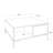 Modern Walnut Coffee Table with Additional Storage, 35.4 x 16.5 x 35.4 inches | 100% Melamine Coated Particle Board, Durable & Stylish | Ideal for Industrial & Contemporary Living Spaces, Elegant Design