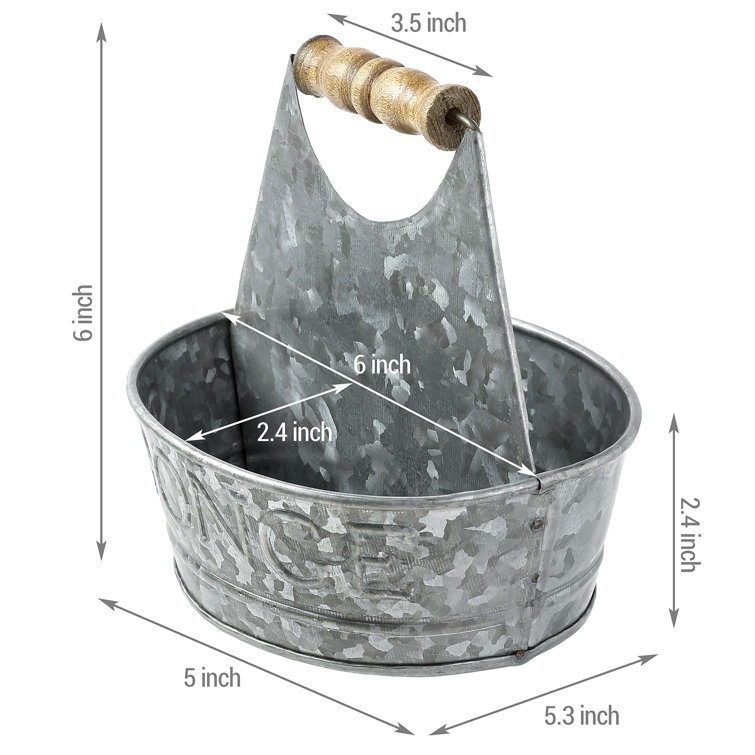 MyGift SPONGE Galvanized Metal Sponge Holder