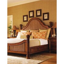 Arleen Rattan Bed Size: California King